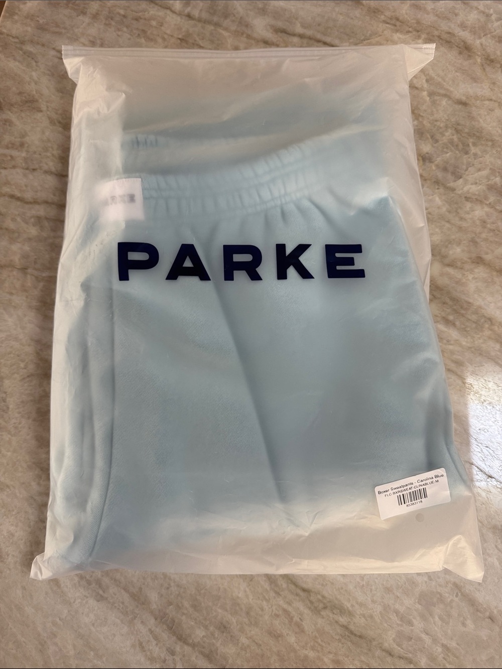 NWT Parke Boxer Sweatpants - Powder Blue- M - Picture 4 of 4